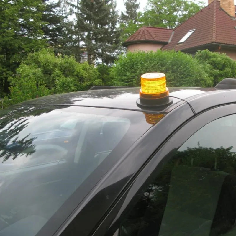LED Flashing Strobe Magnetic Light Beacon 12/24V
