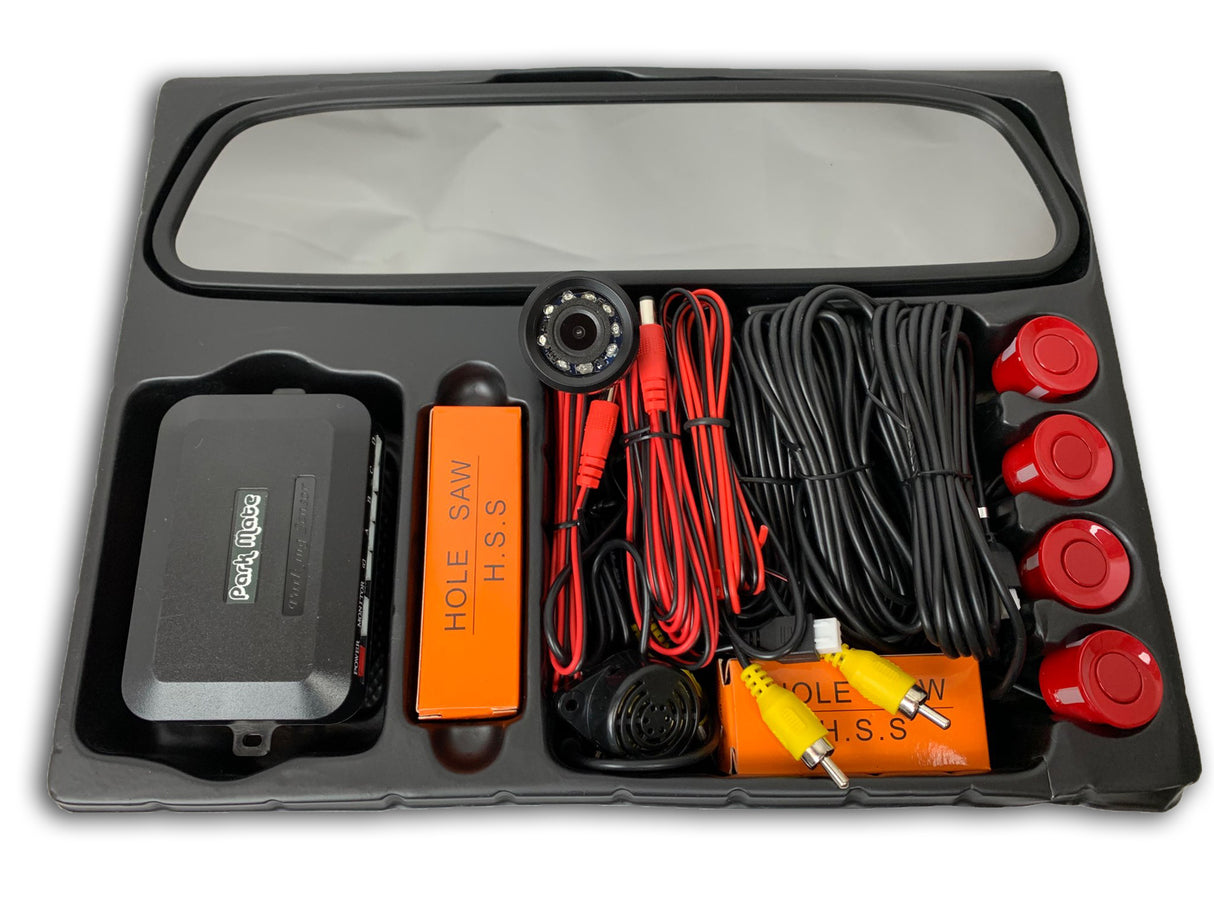 Park Mate PM110 4.3 TFT LCD Rear View Mirror Monitor & Camera Reversing Parking Sensors