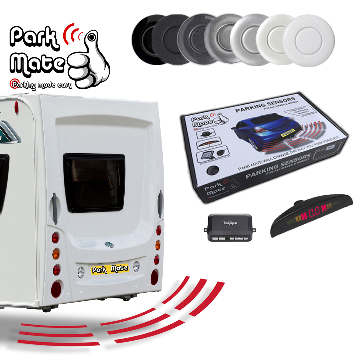 Park Mate PM550L Caravan Wireless LED Display Parking Sensors