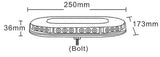 Maypole MP4095 12/24V 250mm Bolt-On LED Mini Beacon Light Bar