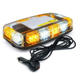 48 LED Amber White Roof Lightbar Emergency Safety Warning Flashing Light Beacon 12/24V