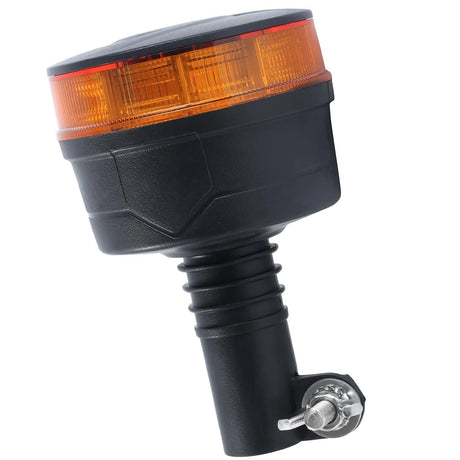Rotating Flashing Amber LED Beacon Warning Strobe Light – DIN Pole Mount
