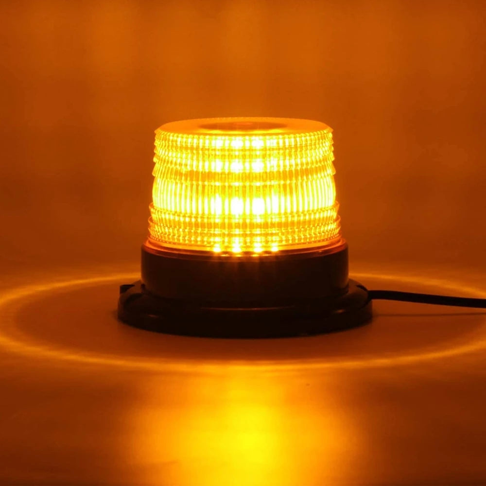 LED Flashing Strobe Magnetic Light Beacon 12/24V