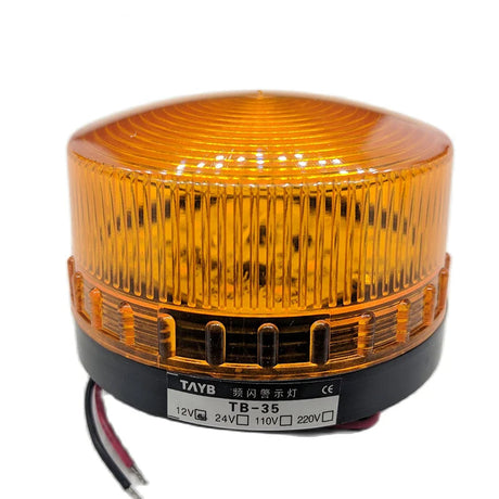 Amber LED Signal Warning Light Beacon with Buzzer 12v 24v 110v 220v