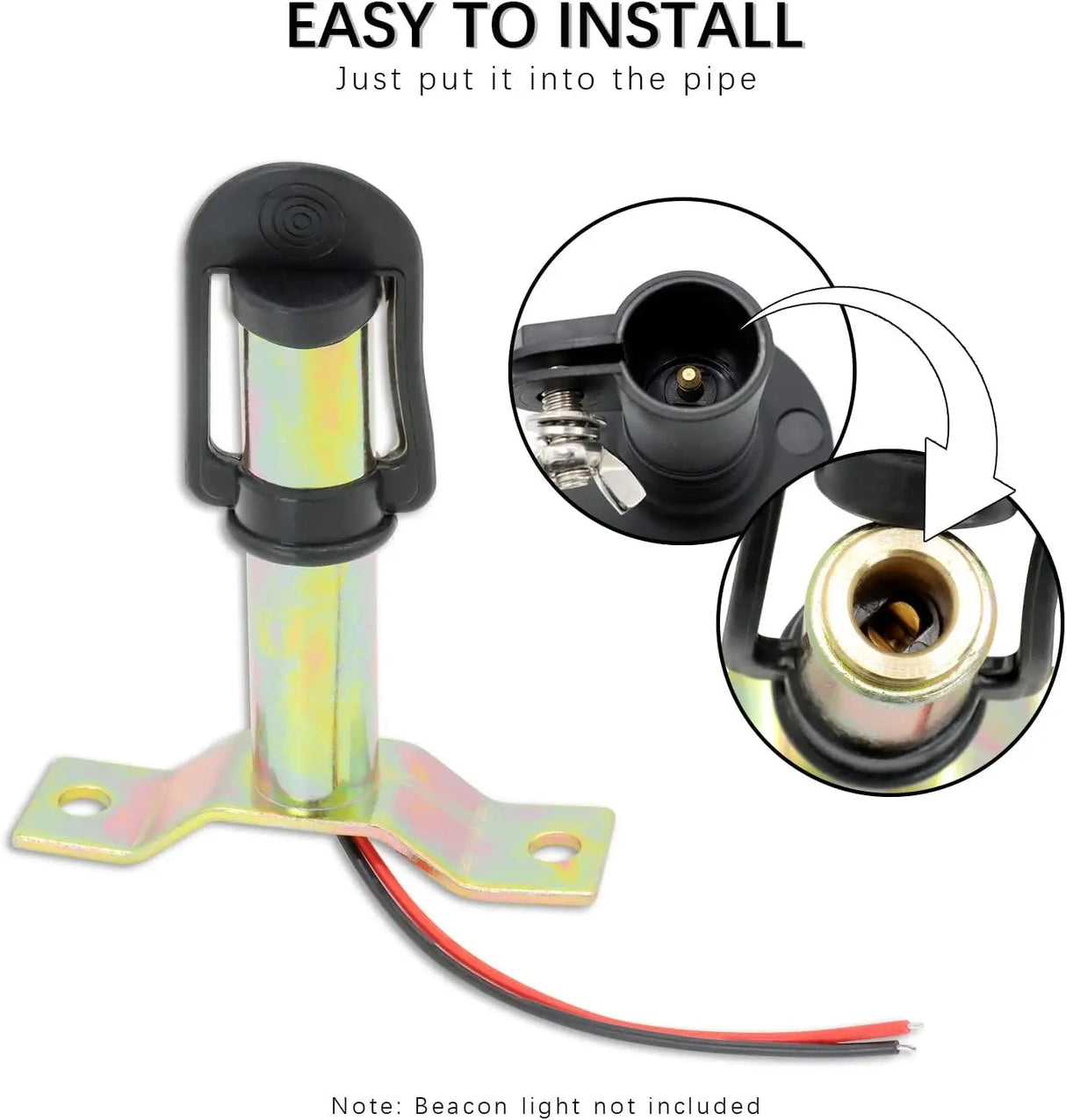 Flashing Beacon Mounting Bracket Stem DIN Pole