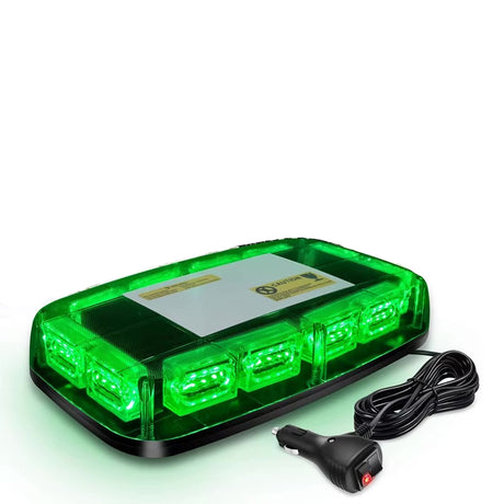 48 LED Green Roof Lightbar Emergency Safety Warning Flashing Light Beacon 12/24V