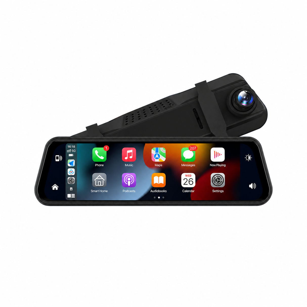 Park Mate PM990 9.66'' Mirror Dash Cam with Apple CarPlay/Android Auto
