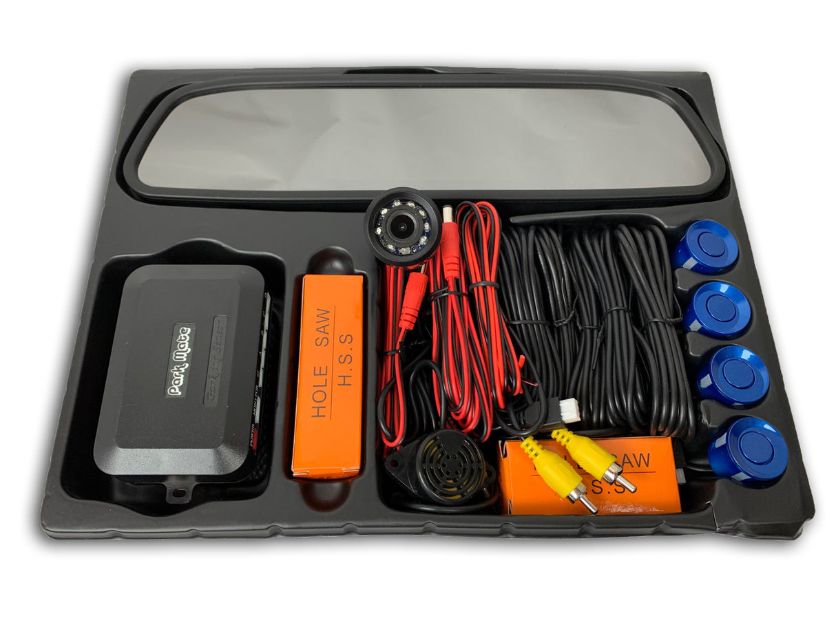 Park Mate PM110 4.3 TFT LCD Rear View Mirror Monitor & Camera Reversing Parking Sensors