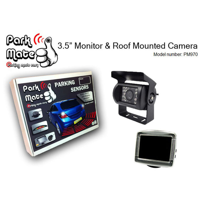 Park Mate PM970 3.5'' TFT Monitor & Roof Mounted Camera Display Screen