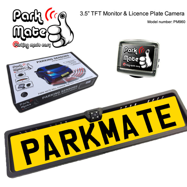 Park Mate PM960 3.5'' TFT Monitor & Licence Plate Camera Display Screen